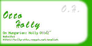 otto holly business card